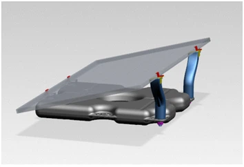 Napelemek zárójelek lapos tetőhöz